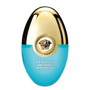 Versace Gold and Turquoise Perfume Bottle